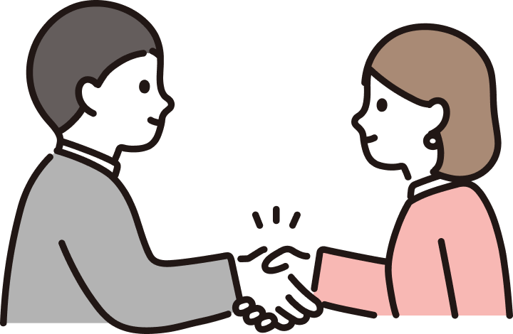 審査通過後は契約締結作業となります。事前に伺ったご意向と、賃貸借契約に必要な条項の擦り合わせを行い、契約書類等の作成・交付（または、取り交わし）を行います。一般的には弊社雛形（ひながた）をご利用いただきますが、ご変更が必要でしたら、お申し付けください。鍵の引き渡し時は受領書を必ず発行いたしますので、貸主様にて原本をお控えいただきます。